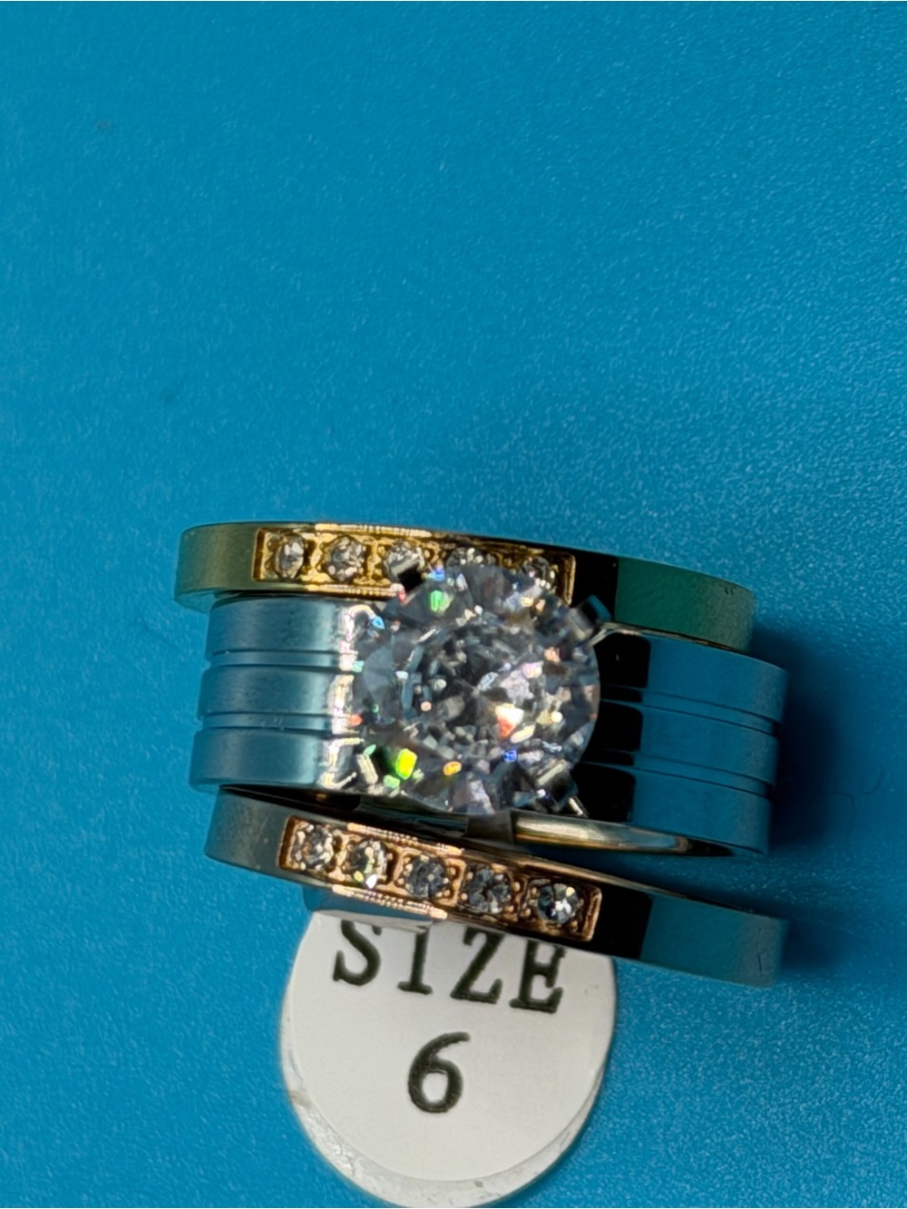 Tri color Ring sz 6